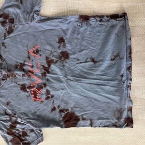 RVCA Kids Aqua and Red Dotted Tee